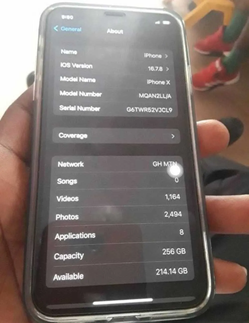 Used Apple iPhone X 256gb for sale in Greater Accra, Ghana