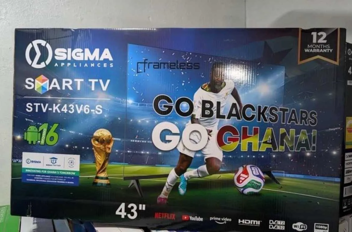SIGMA 43 inch smart tv for sale in Lapaz, Greater Accra