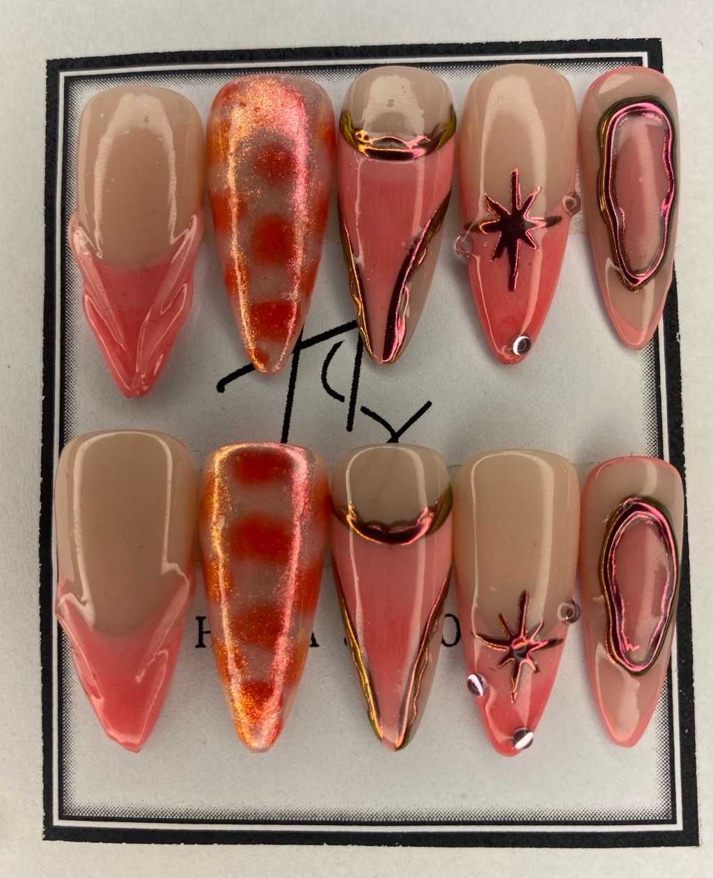New Handmade Pink Chrome Glam Press-On Nails π
π½β¨ for sale in East Legon, Greater Accra, Ghana