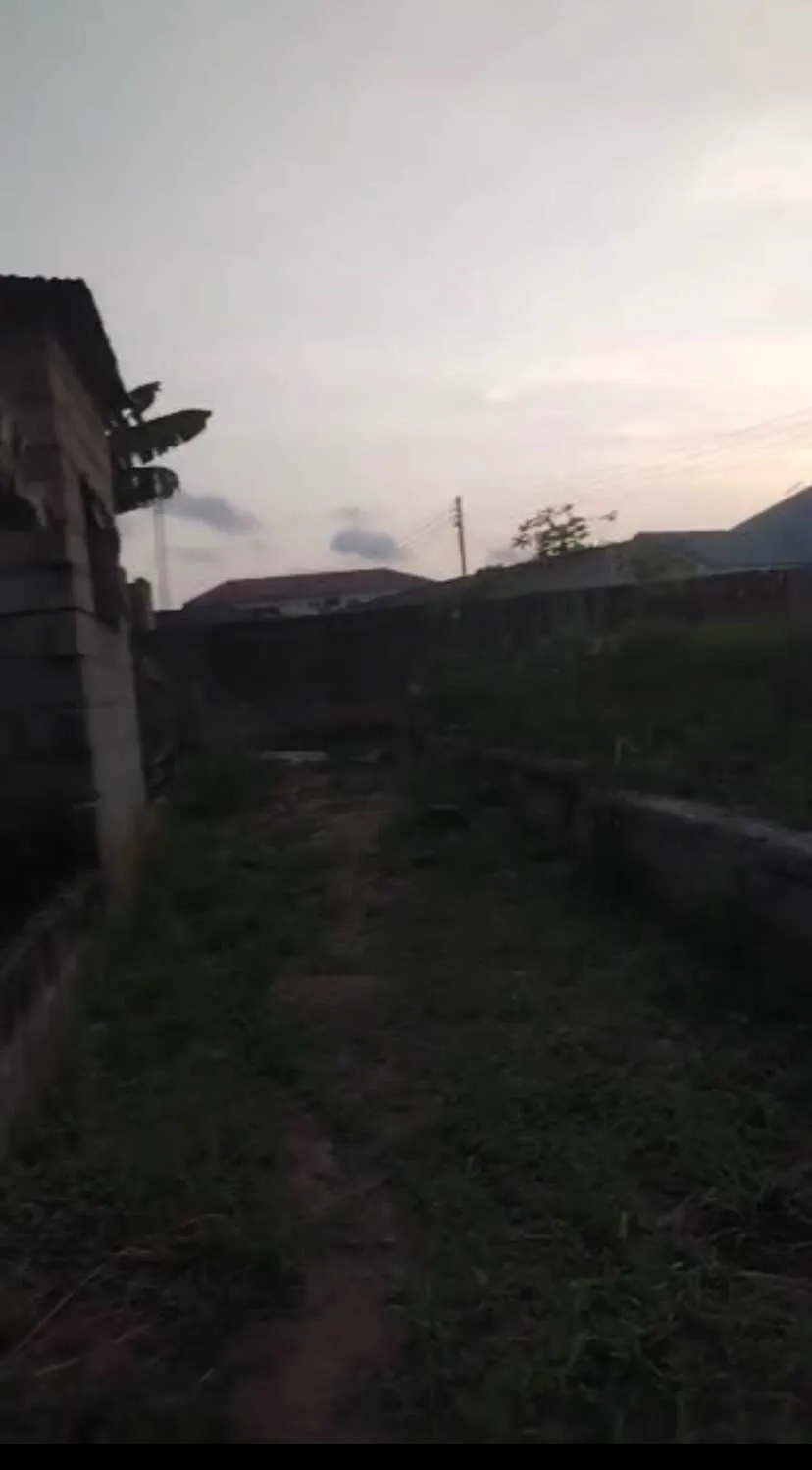 2plot of land with uncompleted buildings on one and all fenced for sale in Kasoa, Greater Accra, Ghana