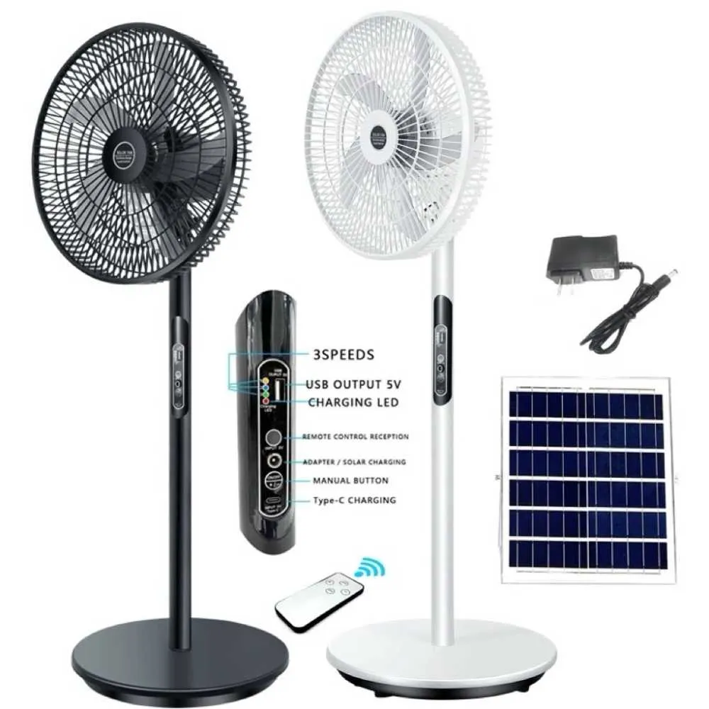 New Rechargeable Fan with free solar panel for sale in Greater Accra, Ghana