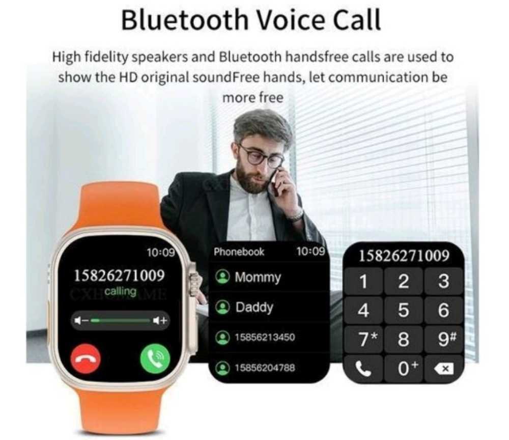 Original Series 8 ultra door unlock smartwatch - orange