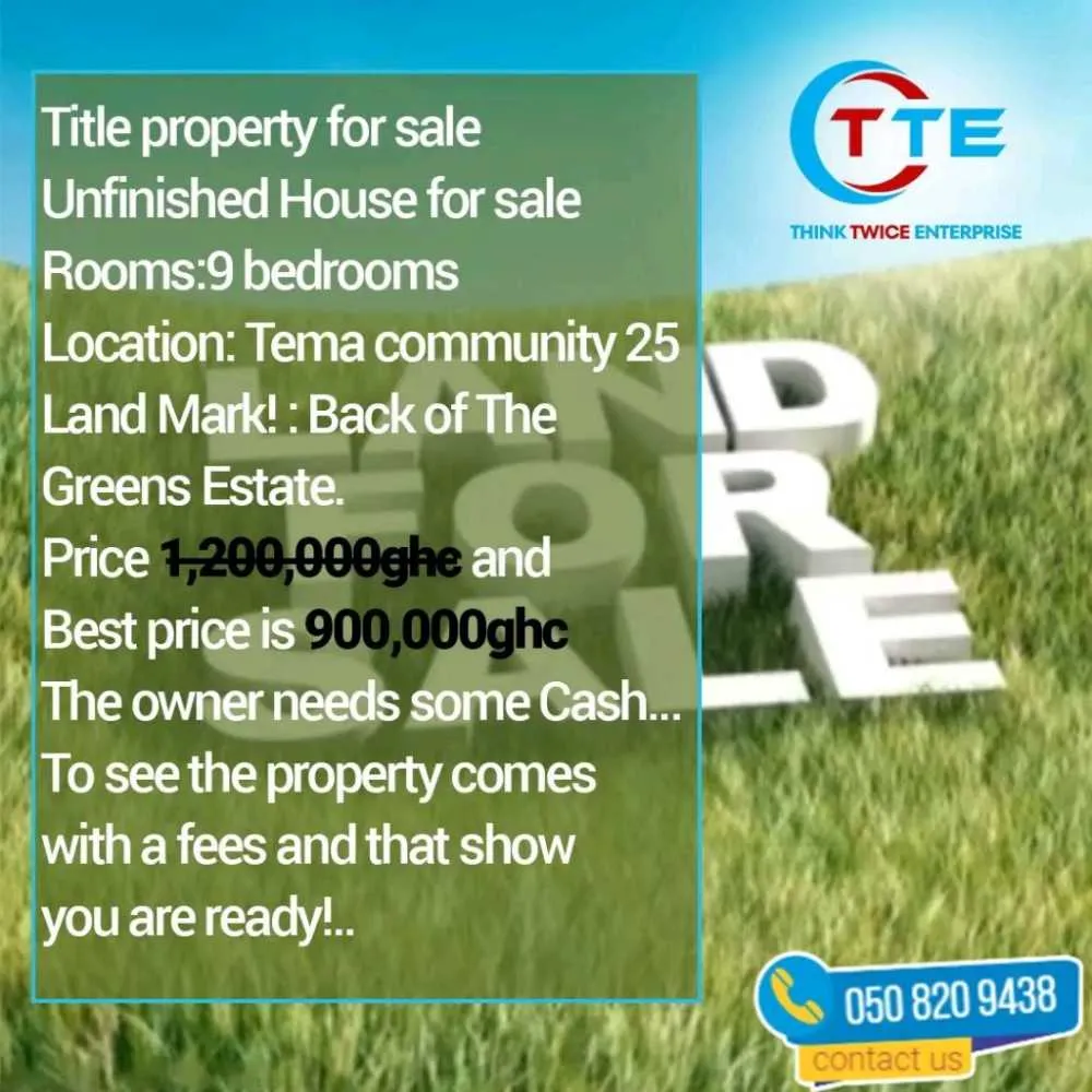 Uncompleted house for sale for sale in Greater Accra, Ghana