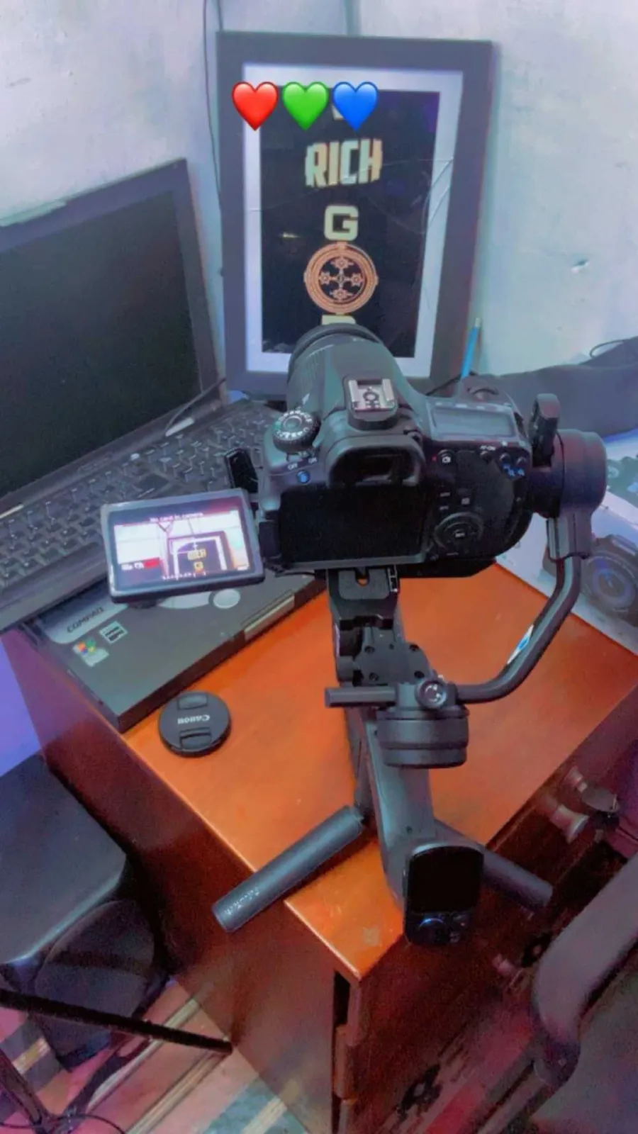 New canon eos 60d with lens and Feiyu gimbal for sale in Western, Ghana