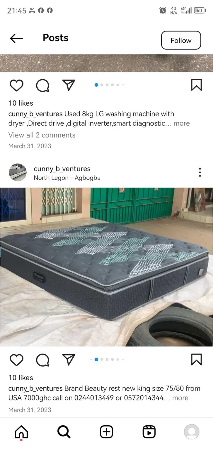 New 16 inches queen size mattress for sale in Cape Coast, Central Region, Ghana