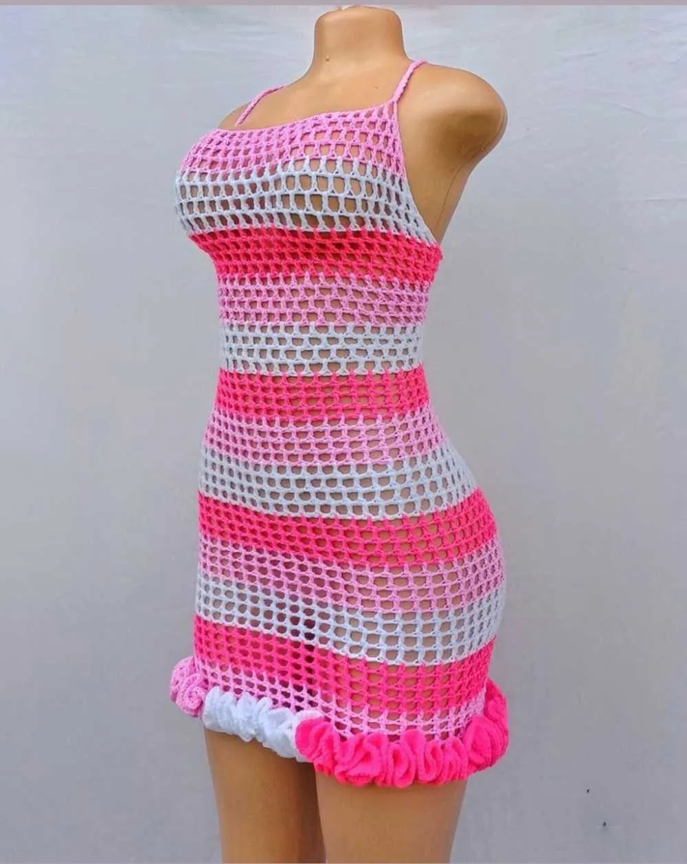 New crochet dress, handmade bikini wear and beachwear’s ruffle hats and shirts for sale in East Legon, Greater Accra, Ghana