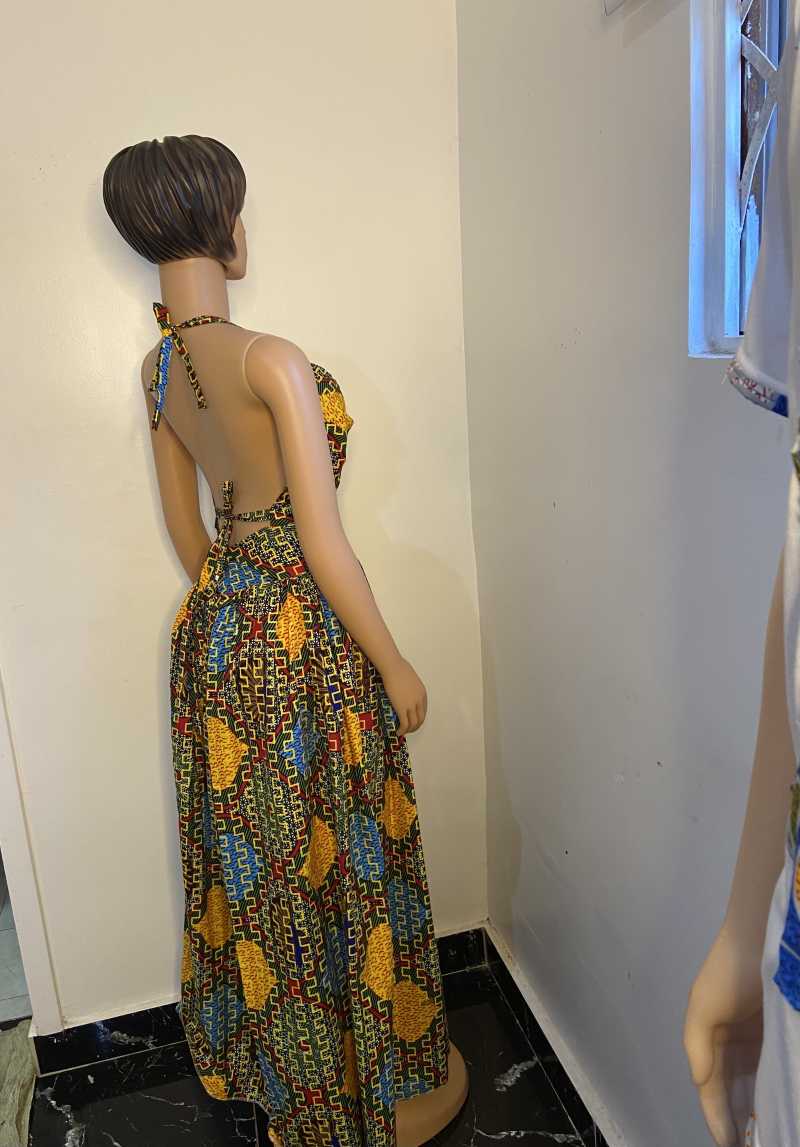 New Ankara African print long dress for sale in Accra Metropolitan, Greater Accra, Ghana