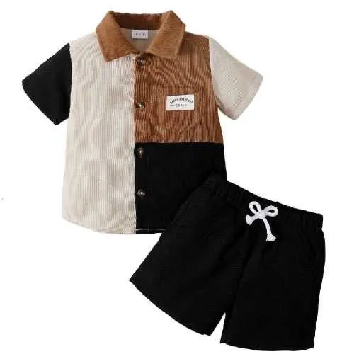 New Catpapa 1-6Years Kids Boy Turn-Down Collor Shirt + Shorts Summer Fashion 2PCS Oufit for sale in Ablekuma, Greater Accra, Ghana