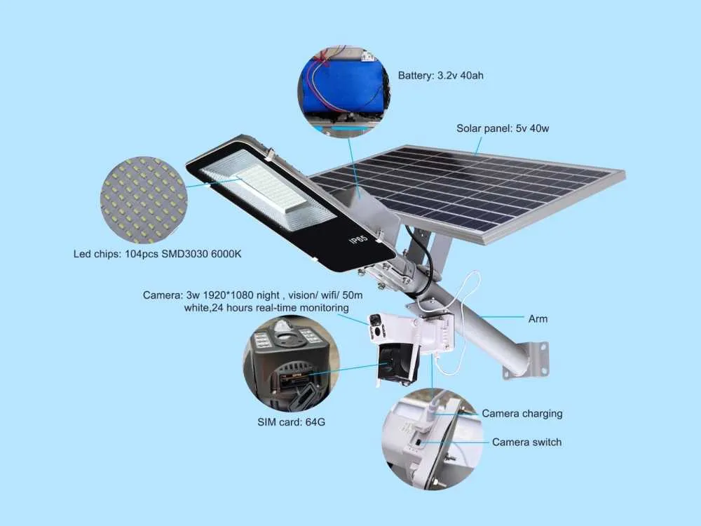 Solar LED street light with CCTV camera for sale in Accra Metropolitan, Greater Accra, Ghana