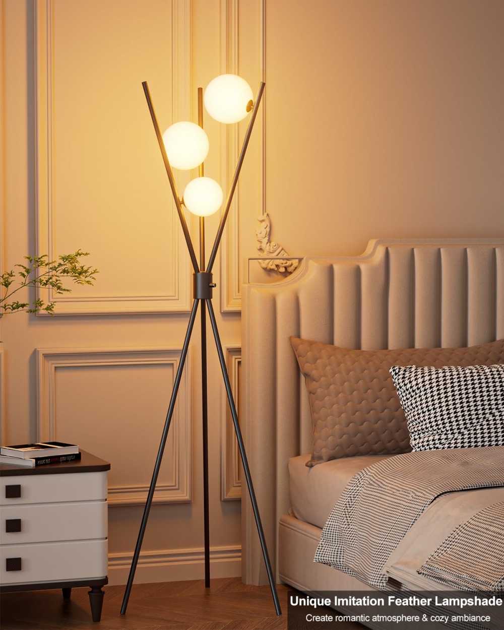 New Tripod Floor lamp with 3 Globes+ free G9 Bulbs for sale in Dome, Greater Accra, Ghana
