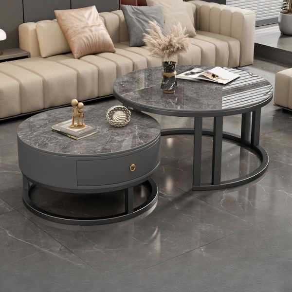 New Italian Stone Slab Coffee Table set of 2 for Living Room for sale in Accra Metropolitan, Greater Accra, Ghana