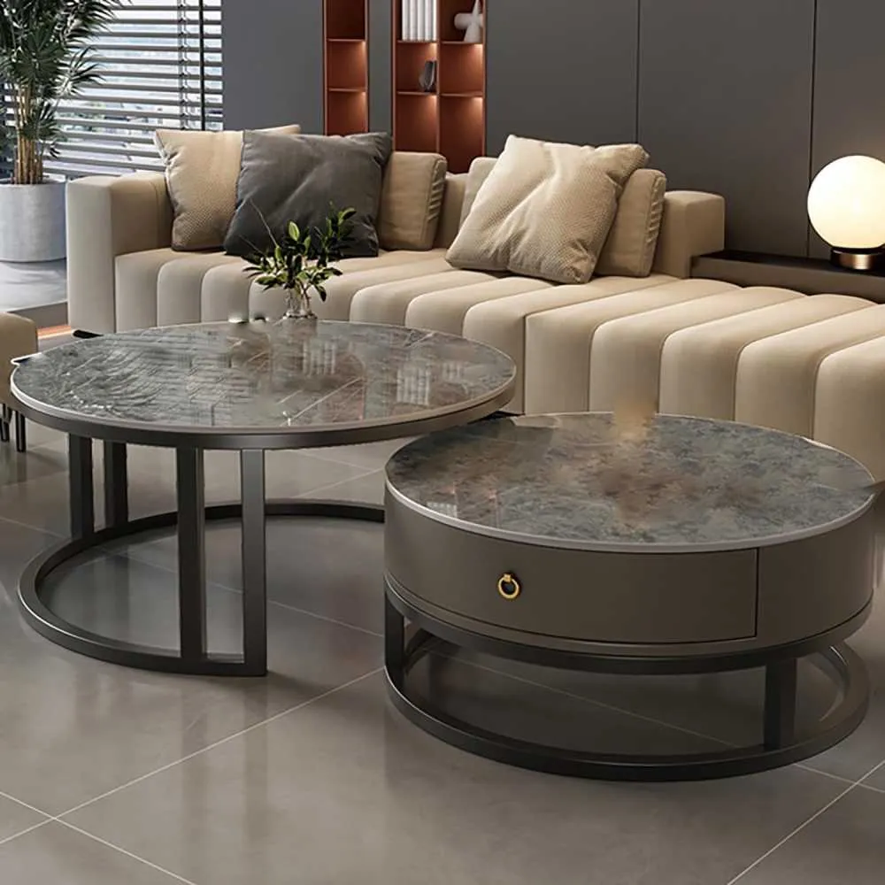 New Italian Stone Slab Coffee Table set of 2 for Living Room for sale in Accra Metropolitan, Greater Accra, Ghana