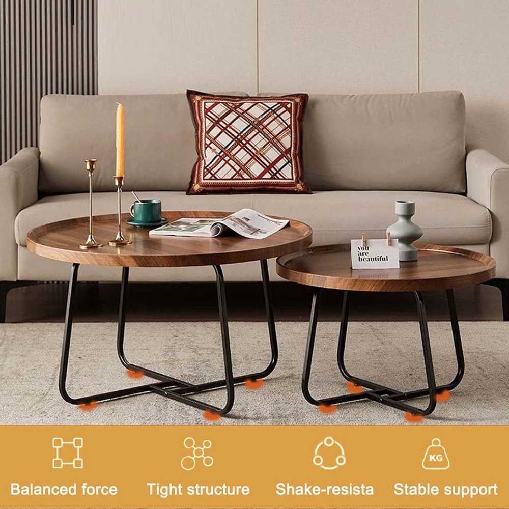 New Round Walnut Top Coffee Table Set For Living Room for sale in Accra Metropolitan, Greater Accra, Ghana