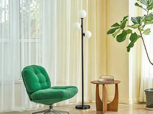 New 3 Globe Floor Lamp + Free Bulbs for sale in Dome, Greater Accra, Ghana