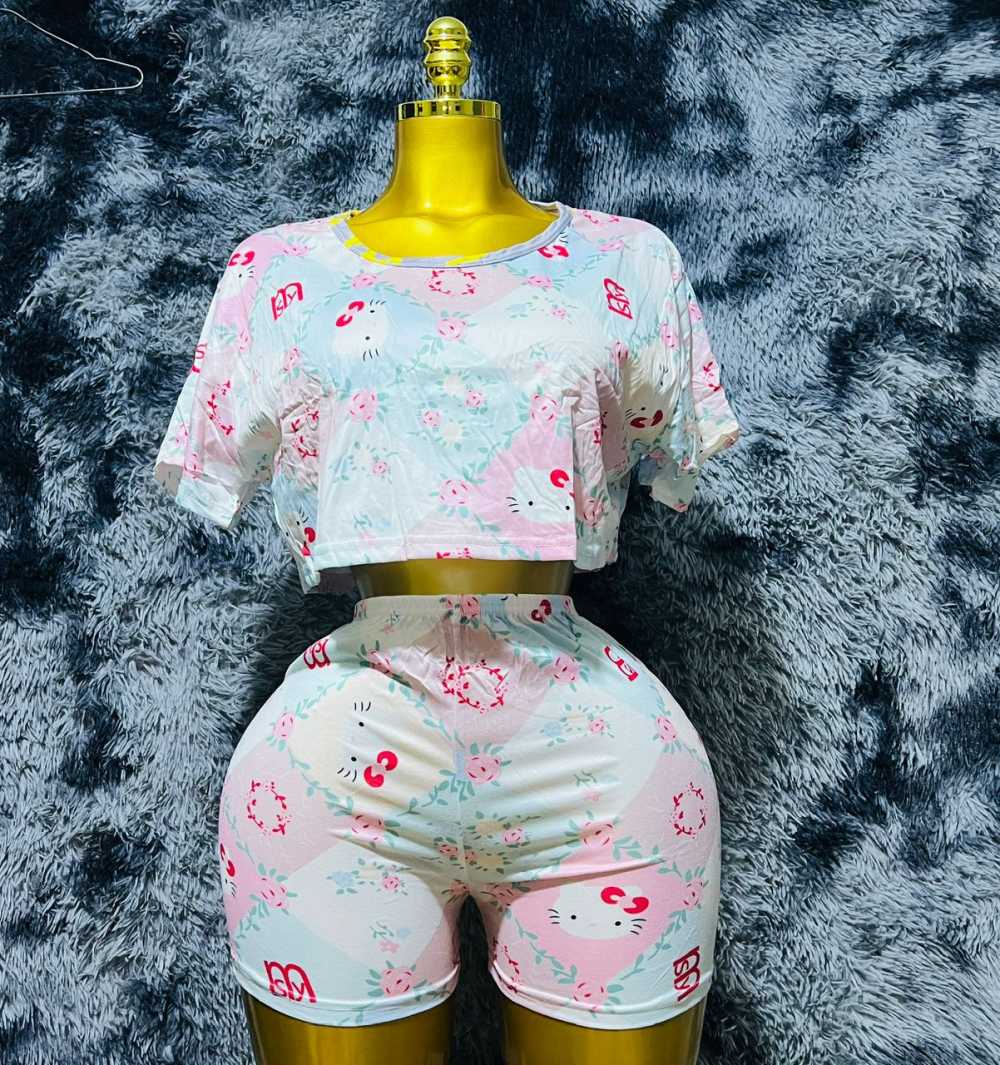New 2 pieces crop top & shorts for sale in Greater Accra, Ghana