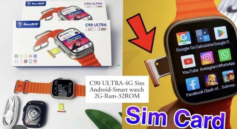 New c90 ultra ( SIM card /phone watch) for sale in Adenta, Greater Accra, Ghana