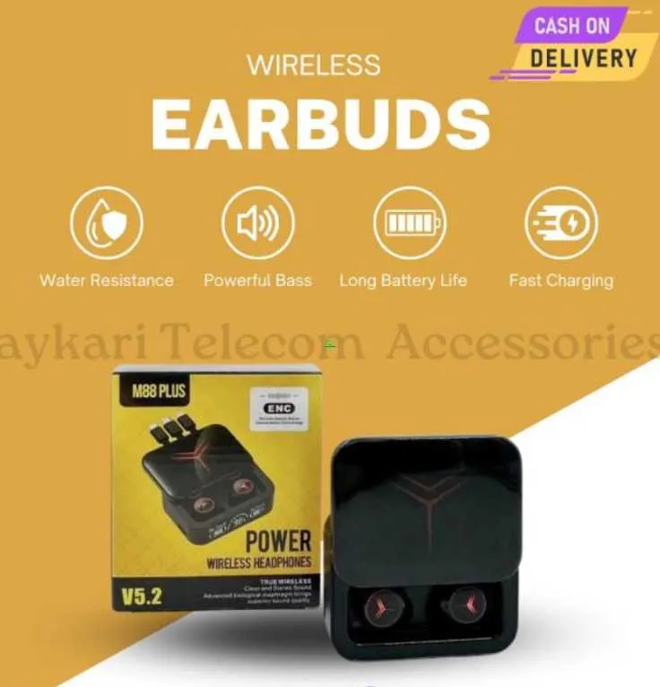 New M88 Plus Earbud (Power Wireless Headphone) for sale in Accra Metropolitan, Greater Accra, Ghana