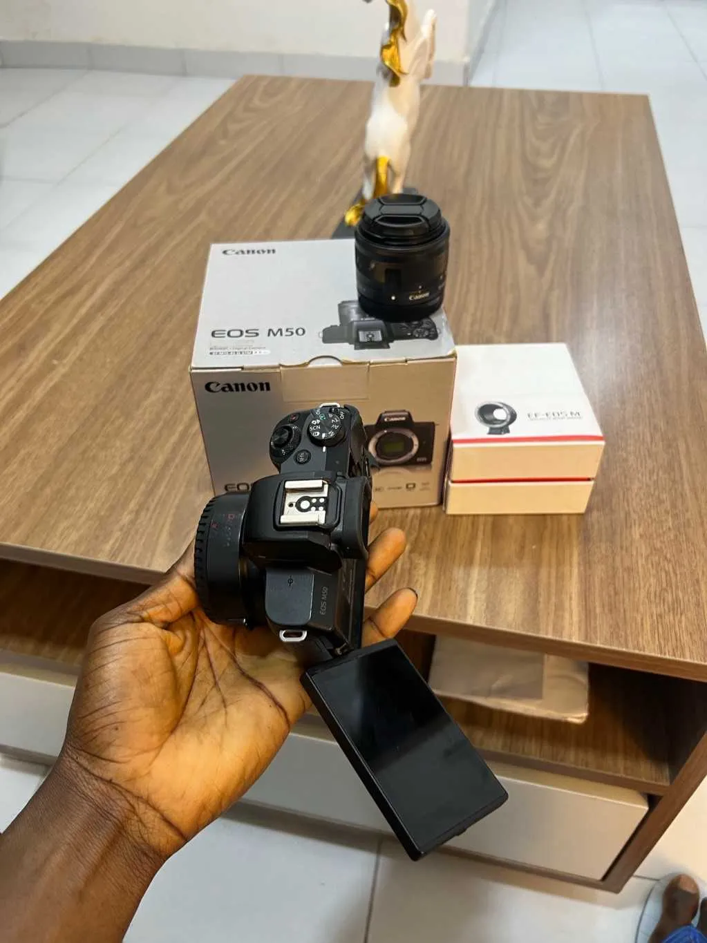 Used canon m50 plus ef adapter for sale in Dansoman, Greater Accra, Ghana