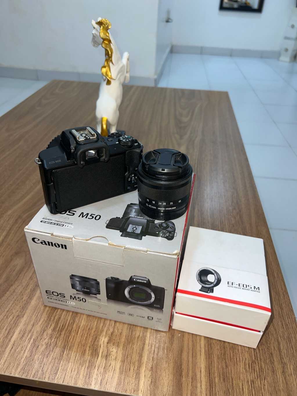 Used canon m50 plus ef adapter for sale in Dansoman, Greater Accra, Ghana