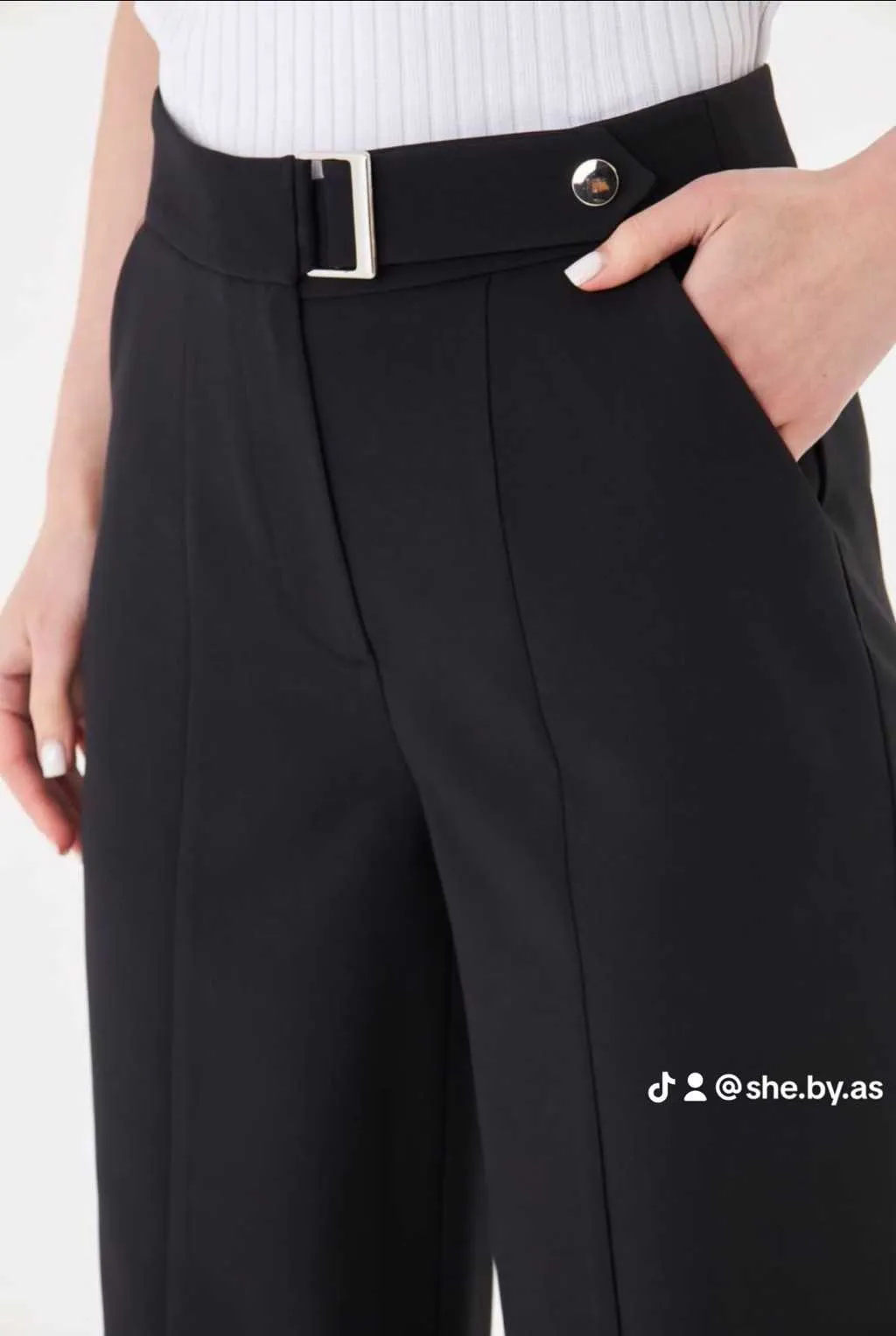 New Women wide leg trousers belted office Wear High Waist professional sizes Small to Extra large for sale in Kumasi Metropolitan, Ashanti, Ghana