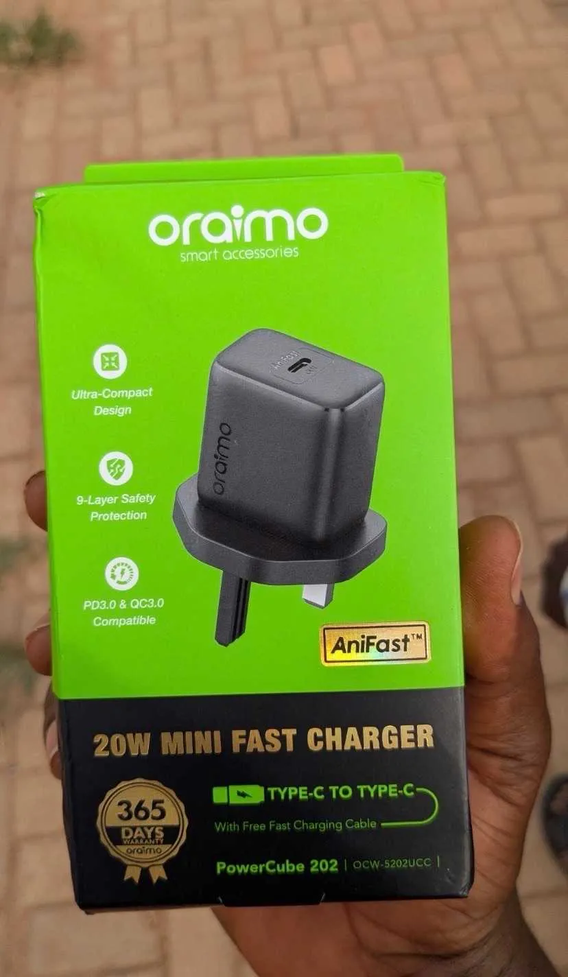 New Oraimo powercube 202- 20W UK type-C to type-C charger kit for sale in Circle, Greater Accra, Ghana