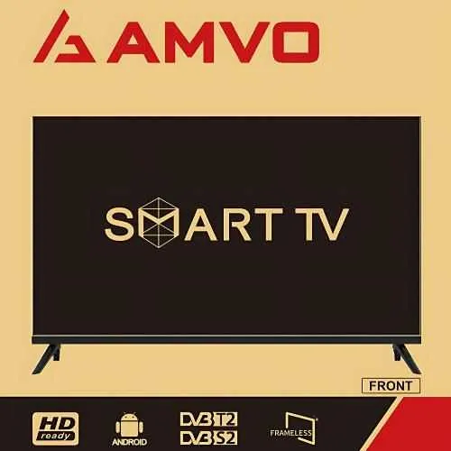 New AMVO LSS3201W 32” Frameless Android Smart HD LED TV - Black for sale in Kumasi Metropolitan, Ashanti, Ghana