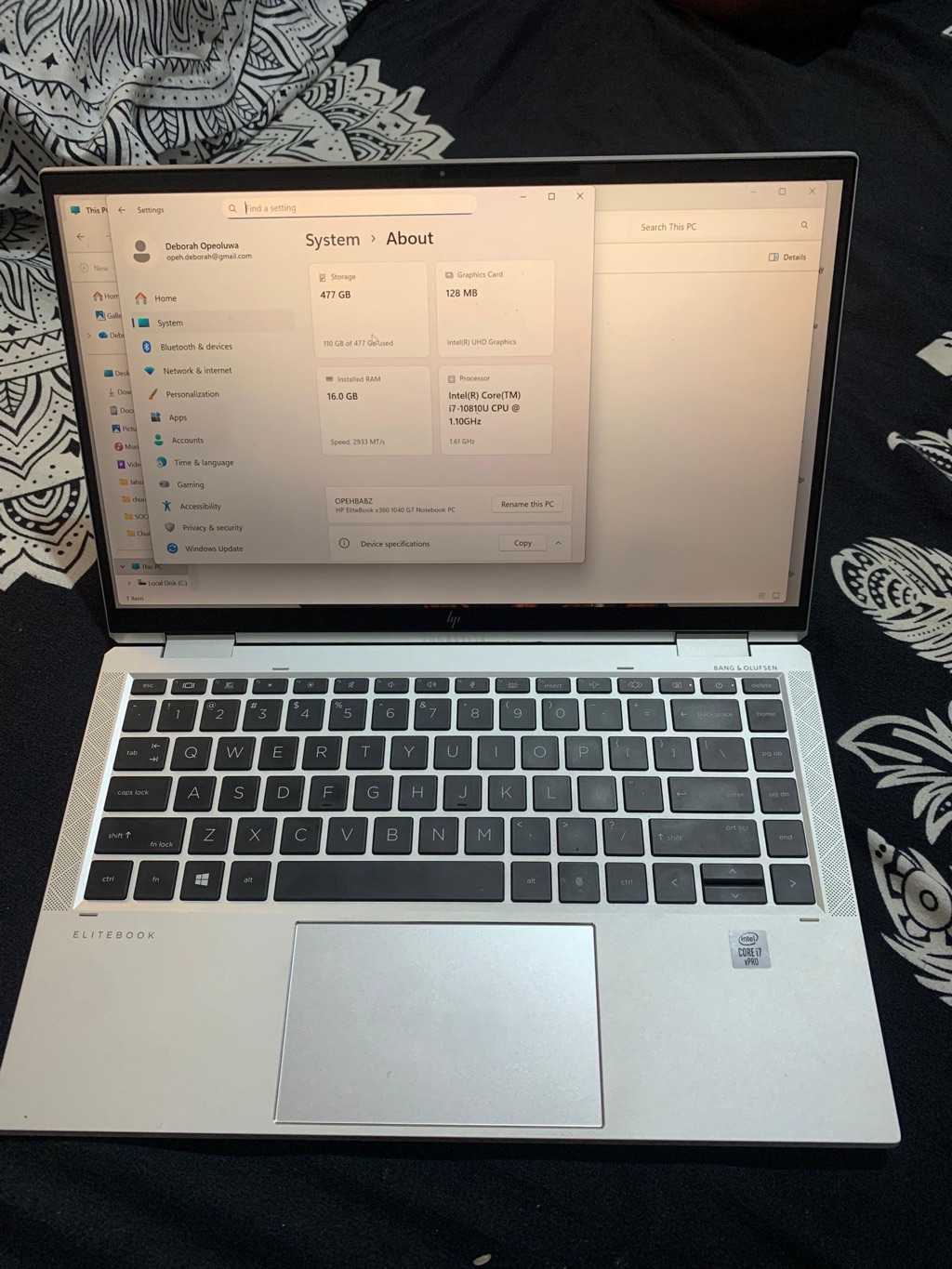 Used the HP Elite book x360 1040 G7 16GB SDRAM 500gb storage for sale in Greater Accra, Ghana