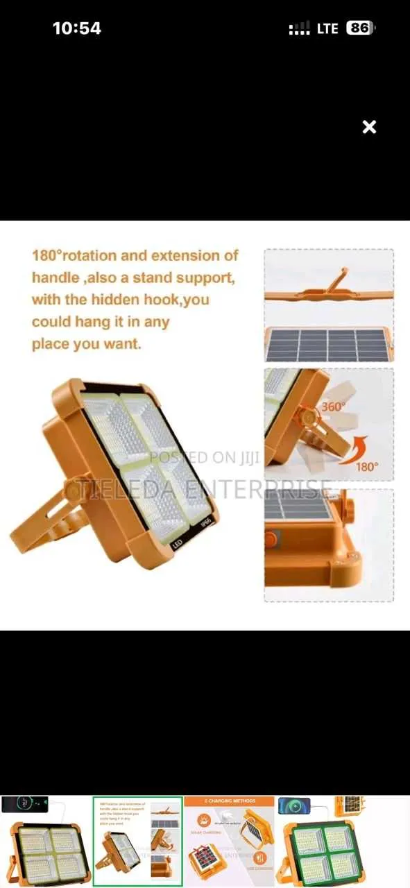 New chargeable solar light with USB for sale in Accra Metropolitan, Greater Accra, Ghana