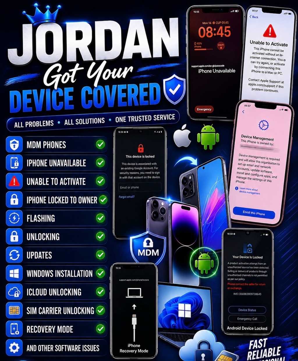 Phone Unlocking, Flashing, Sim Unlocking and Other Device Software Issues for sale in Madina, Greater Accra, Ghana