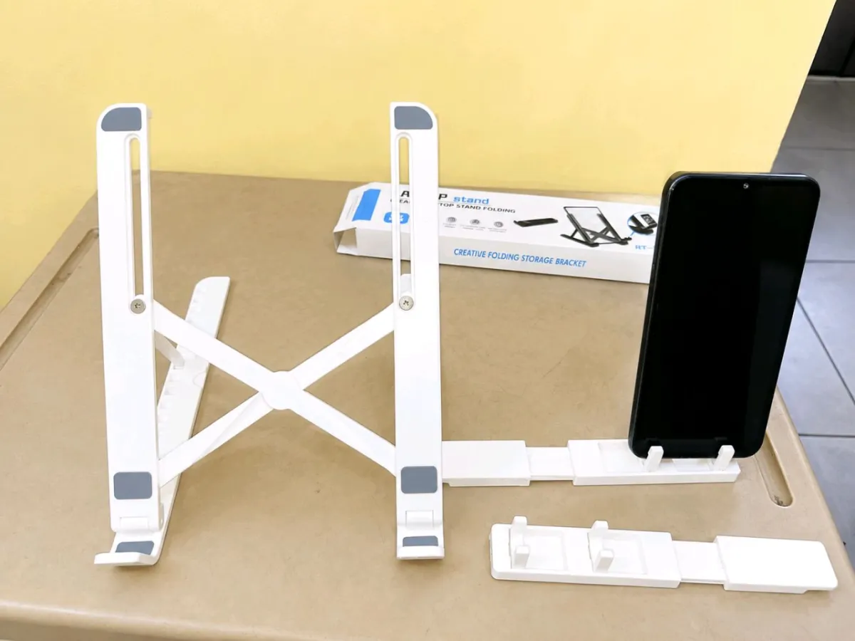 New Foldable Laptop stand with phone holder for sale in Madina, Greater Accra, Ghana