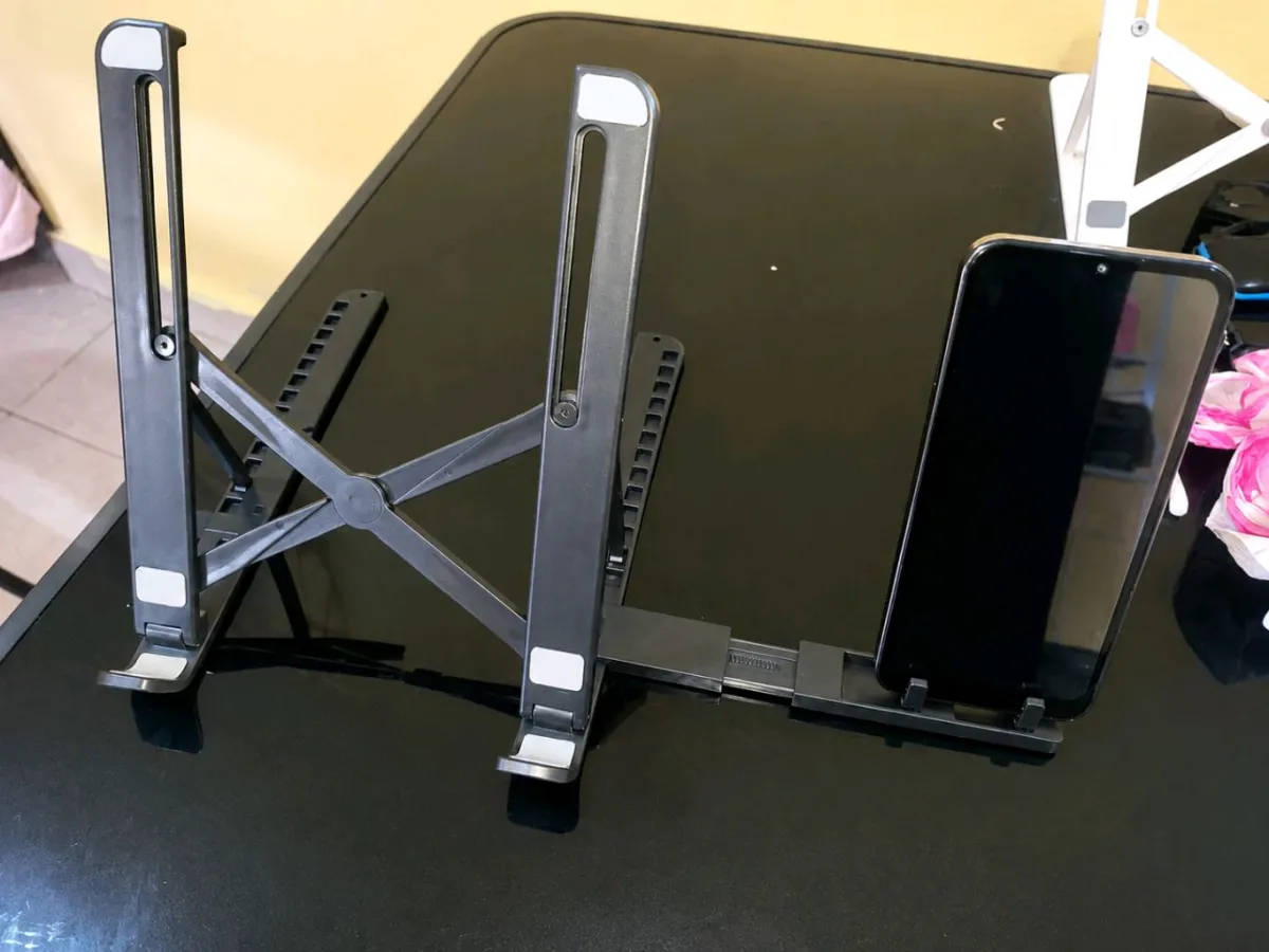 New Foldable Laptop stand with phone holder for sale in Madina, Greater Accra, Ghana