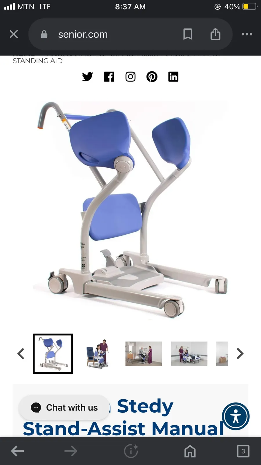 Used arjo sera stedy sit to stand patient transfer aid for sale in McCarthy Hill, Greater Accra, Ghana