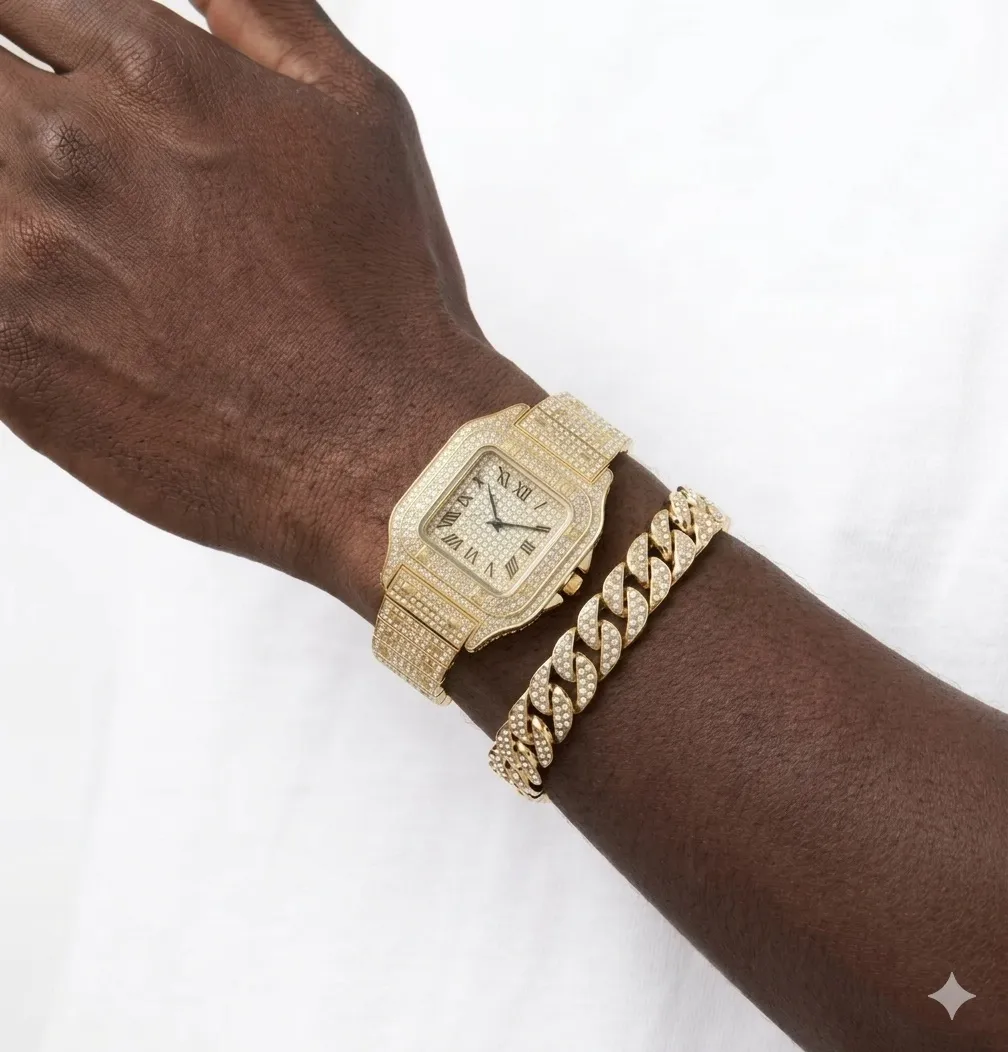 New mens iced watch’s and Cains for sale in Kasoa, Greater Accra, Ghana