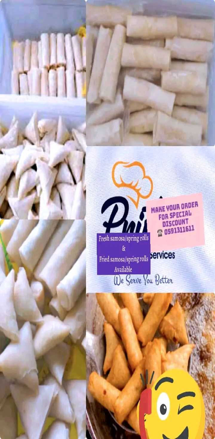 Frozen spring rolls and samosa available for sale for sale in Greater Accra, Ghana