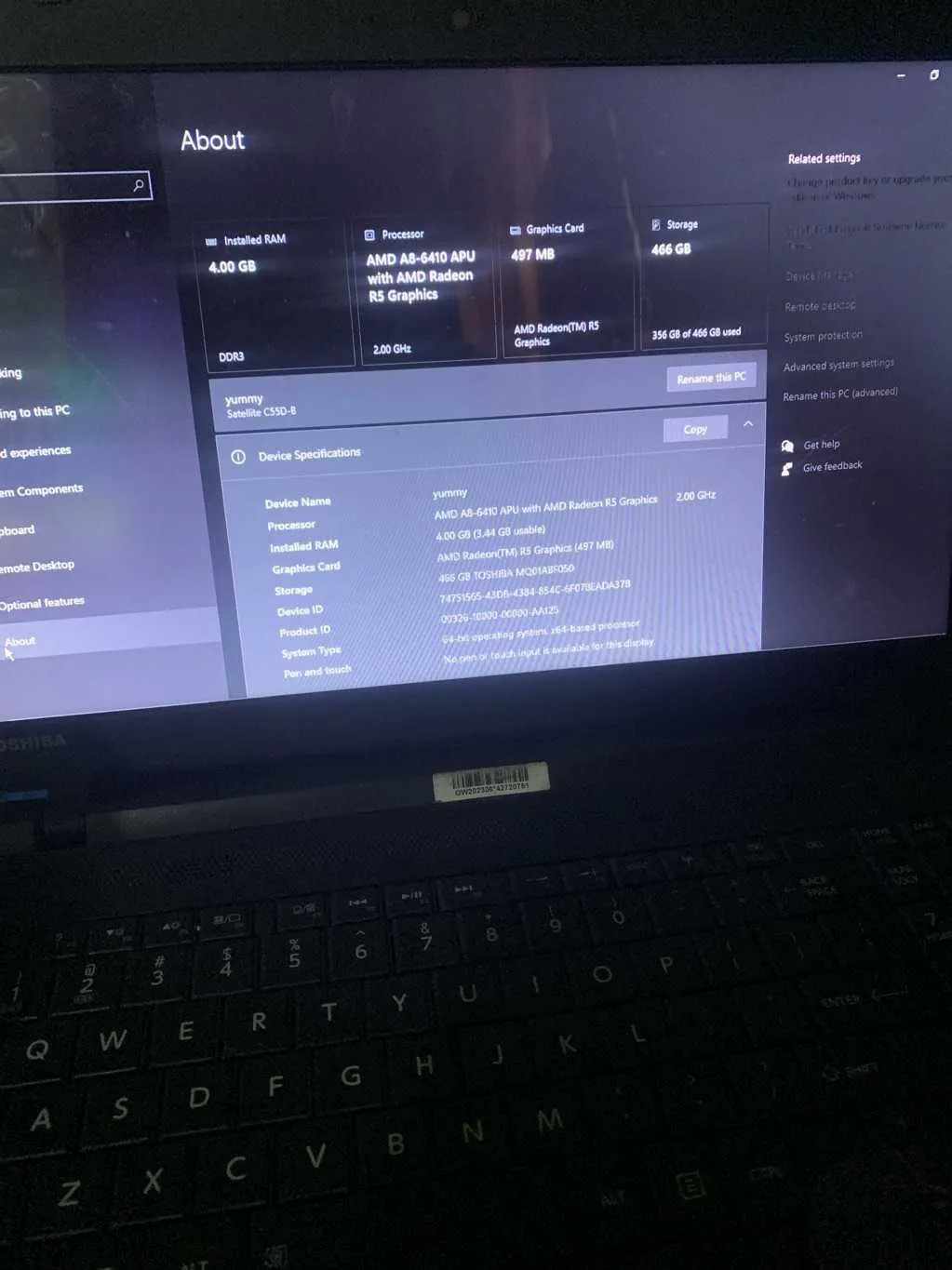 Used Toshiba Laptop Electronics for sale in Ablekuma, Greater Accra, Ghana
